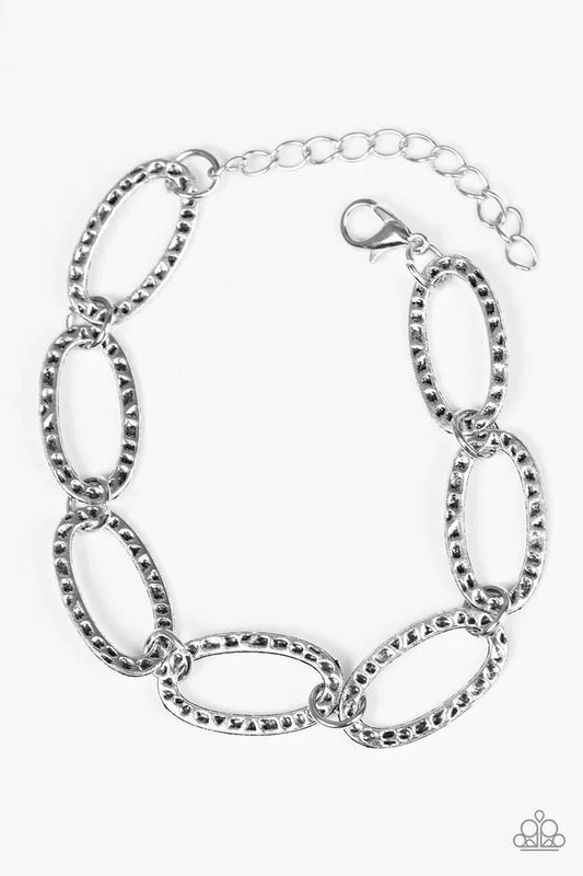 Paparazzi Bracelet ~ Lion Lair - Silver