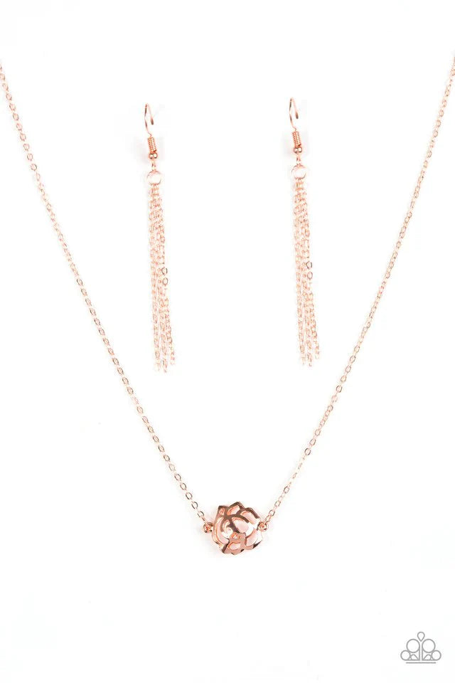 Paparazzi Necklace ~ Pleasantly Primrose - Copper