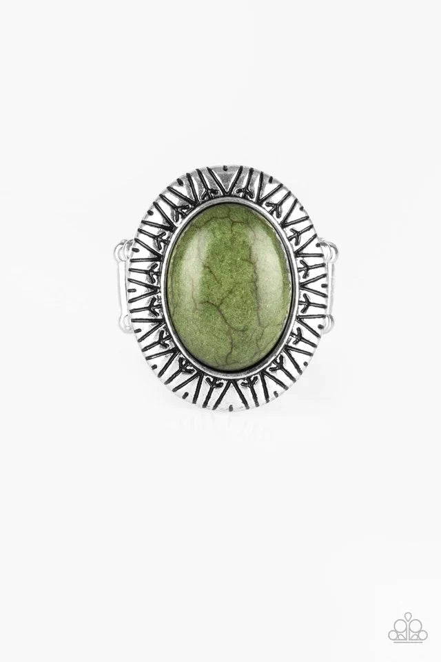 Paparazzi Ring ~ Surfin Sand Dunes - Green