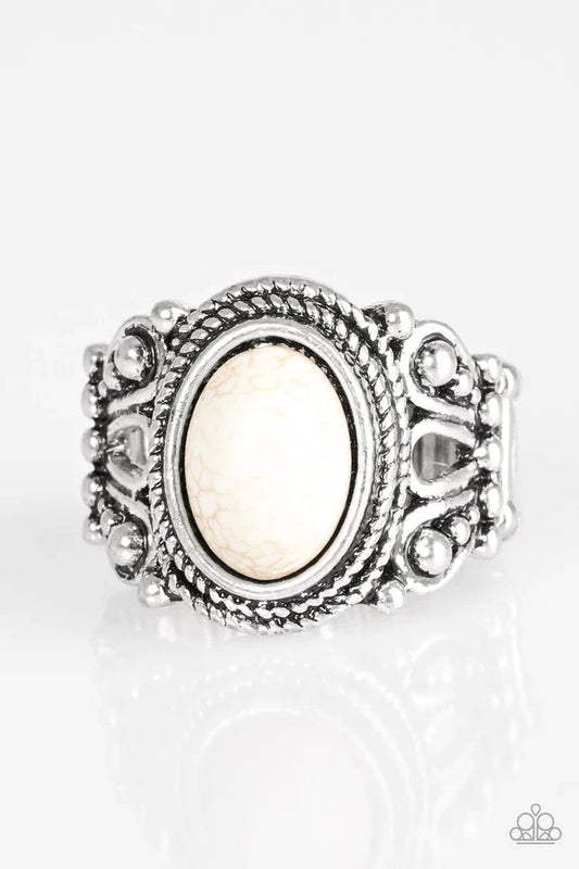 Paparazzi Ring ~ Coyote Canyon - White