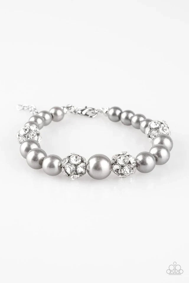 Paparazzi Bracelet ~ Pearls and Parlors - Silver