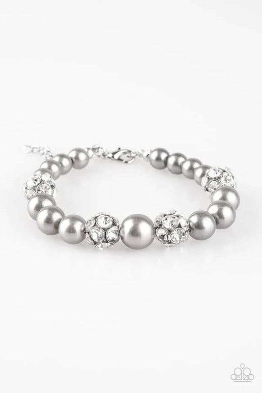 Paparazzi Bracelet ~ Pearls and Parlors - Silver