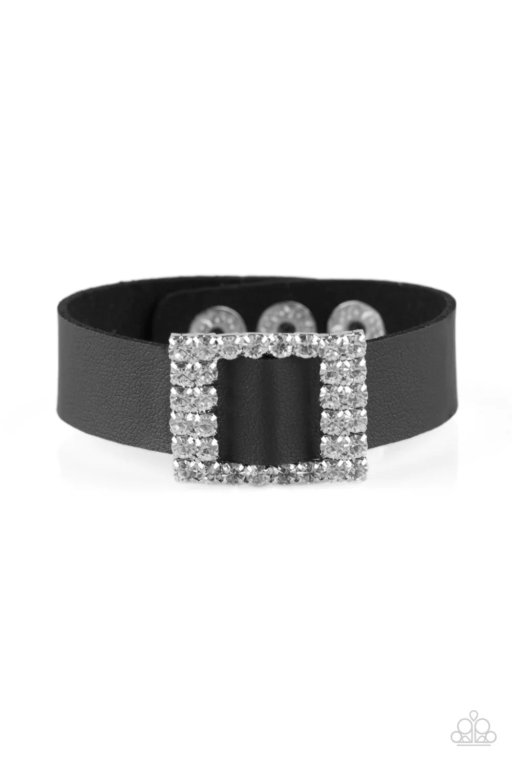 Paparazzi Bracelet ~ Diamond Diva - Black