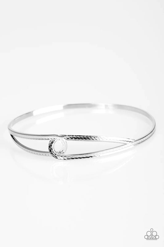 Paparazzi Bracelet ~ Elegant Expressionist - Silver