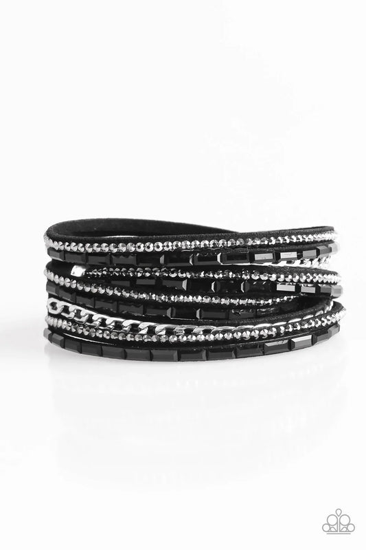 Paparazzi Bracelet ~ Cheaters Never Prosper - Black