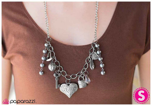 Paparazzi Necklace ~ Better To Have Loved... - Gray