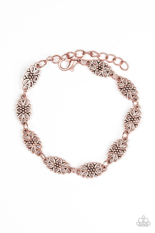 Paparazzi Bracelet ~ Easy Daisy - Copper