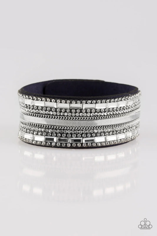 Paparazzi Bracelet ~ Teasingly Tomboy - Blue