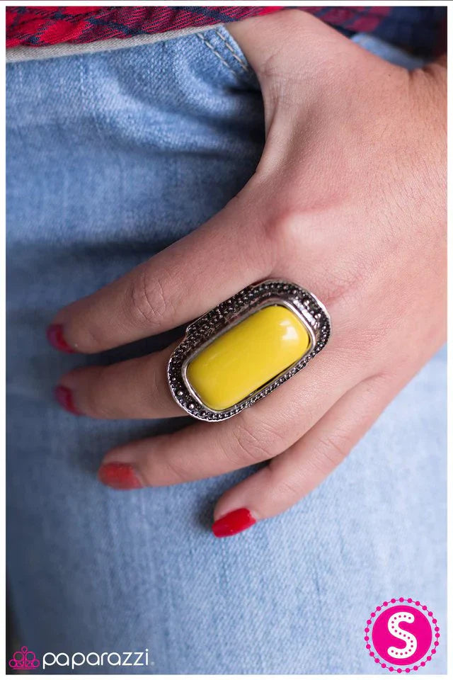 Paparazzi Ring ~ If I May Be So Bold - Yellow