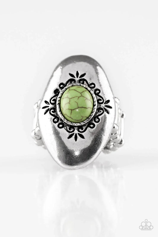 Paparazzi Ring ~ Stone Gardens - Green