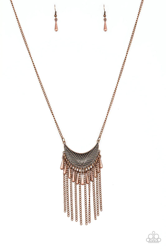 Paparazzi Necklace ~ Happy Is The Huntress - Copper