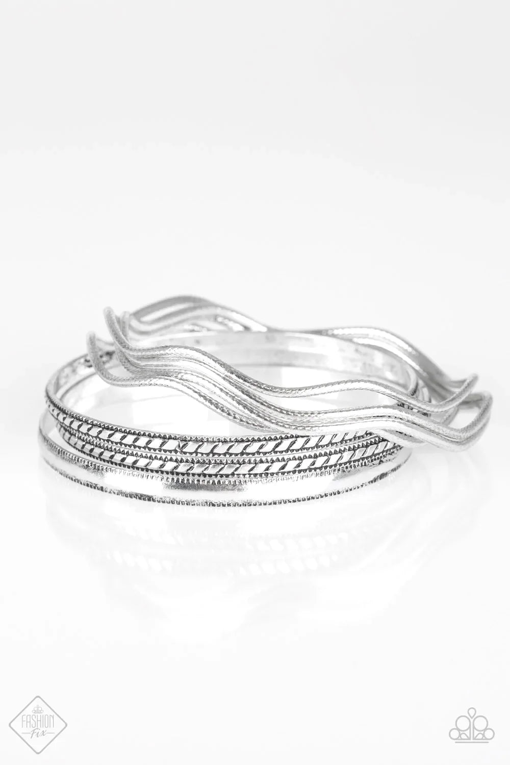 Paparazzi Bracelet ~ Zesty Zimbabwe  - Silver