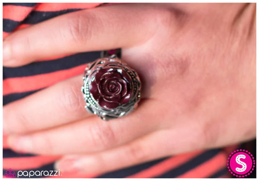 Paparazzi Ring ~ Every Rose Has Its Thorn - Purple