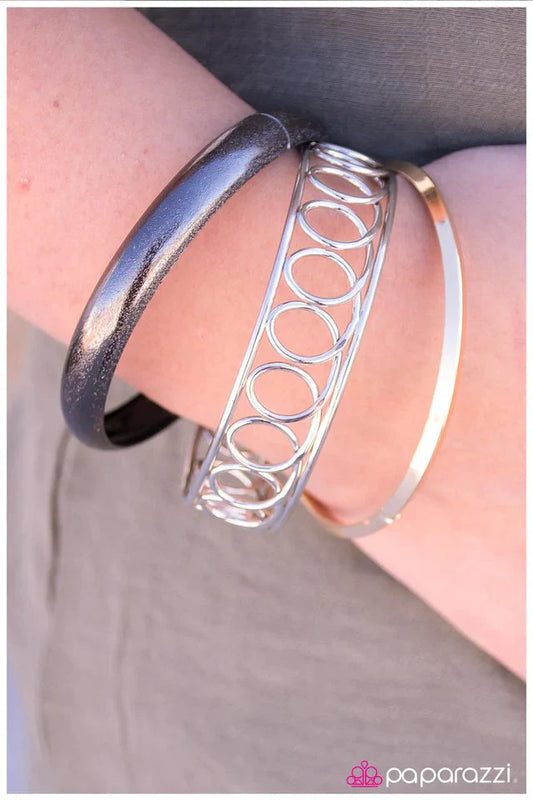 Paparazzi Bracelet ~ Coil Up and Shine - Silver