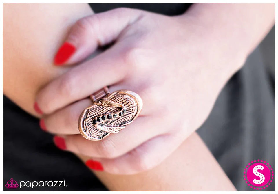 Paparazzi Ring ~ In A Flash - Copper