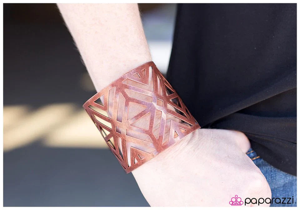 Paparazzi Bracelet ~ Aztec Adventure - Copper