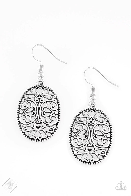 Paparazzi Earring ~ Wistfully Whimsical  - Silver