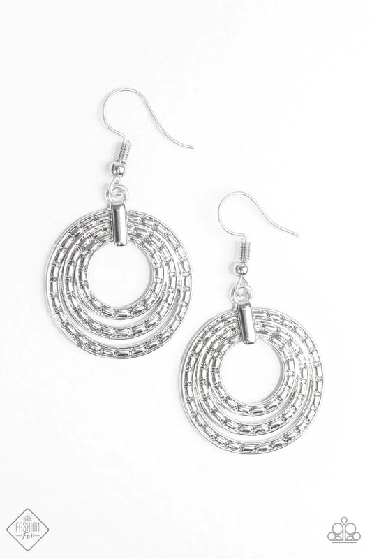 Paparazzi Earring ~ Open Plains  - Silver