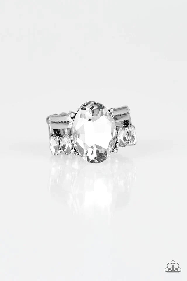 Paparazzi Ring ~ Shine Bright Like A Diamond - White