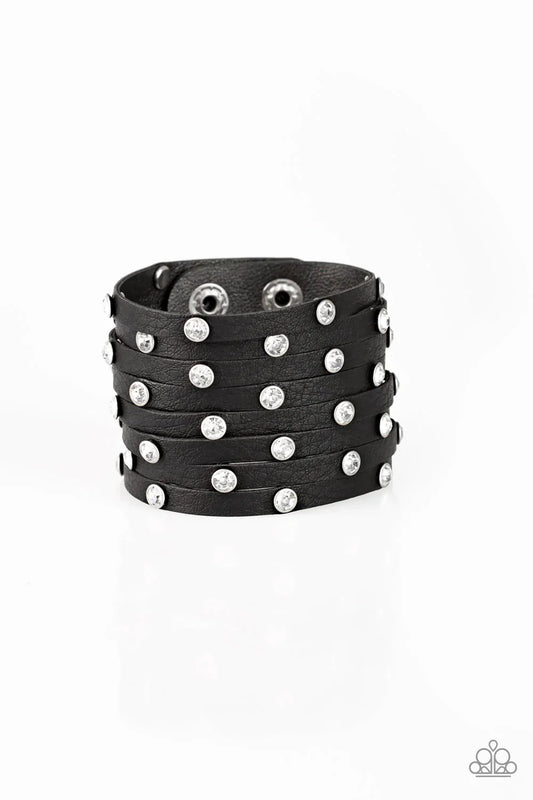 Paparazzi Bracelet ~ Sass Squad - Black