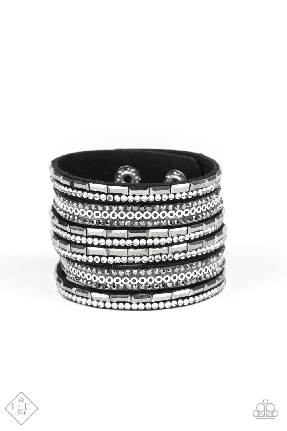 Paparazzi Bracelet ~ A Wait-and-SEQUIN Attitude  - Black