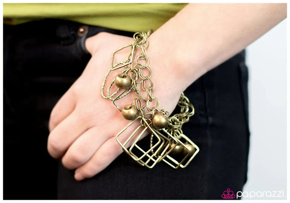 Paparazzi Bracelet ~ Any Shape Or Form - Brass