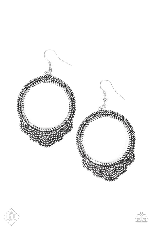 Paparazzi Earring ~ Rover Radiance  - Silver