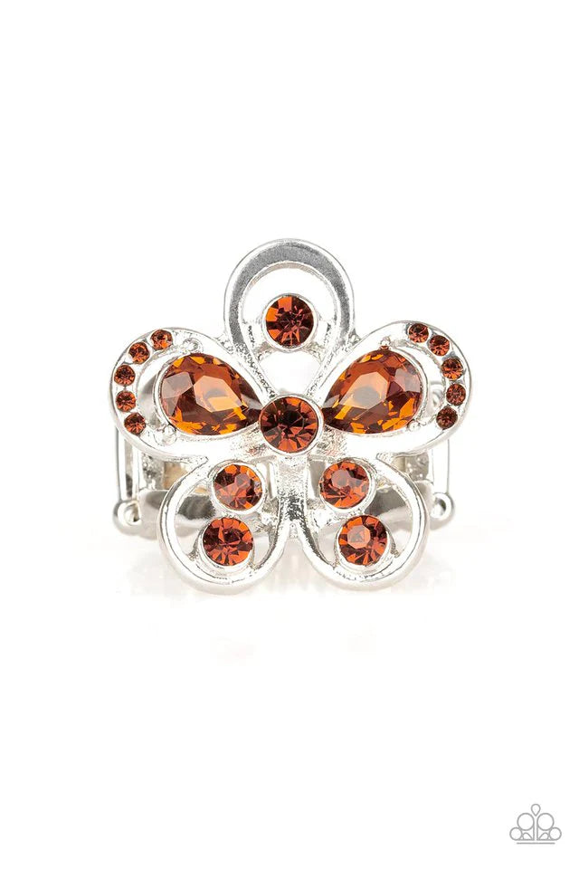 Paparazzi Ring ~ Gardens Of Grandeur - Brown