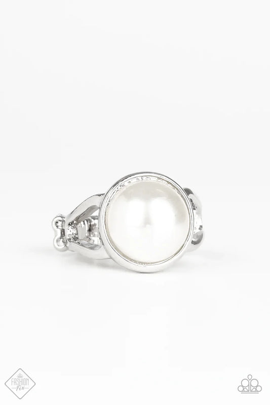 Paparazzi Ring ~ Pearl Powerhouse  - White