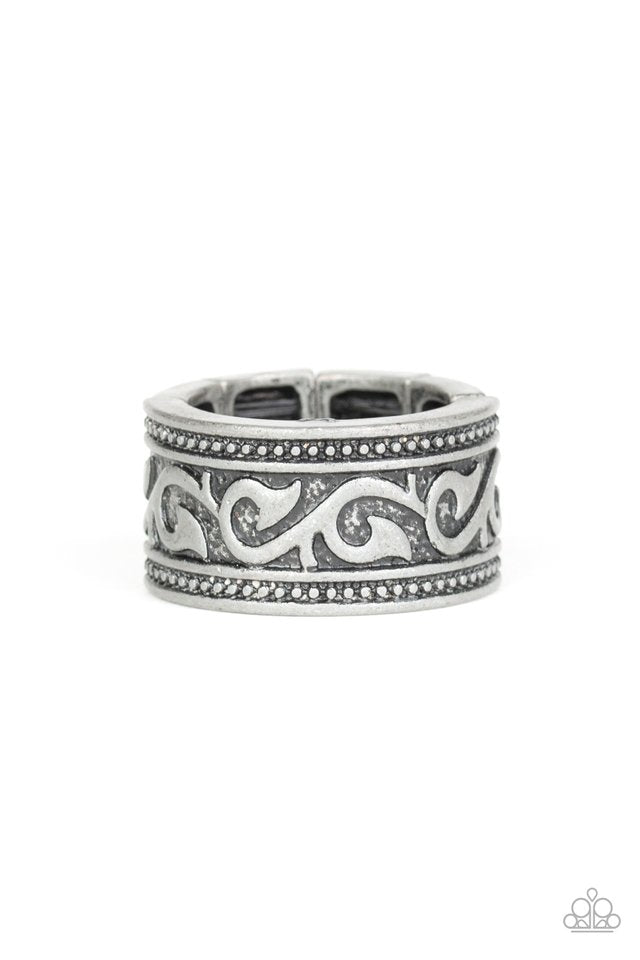 Vine of Valor - Silver - Paparazzi Ring Image