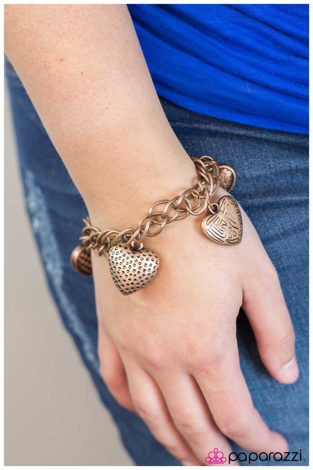 Paparazzi Bracelet ~ Mi Amour - Copper