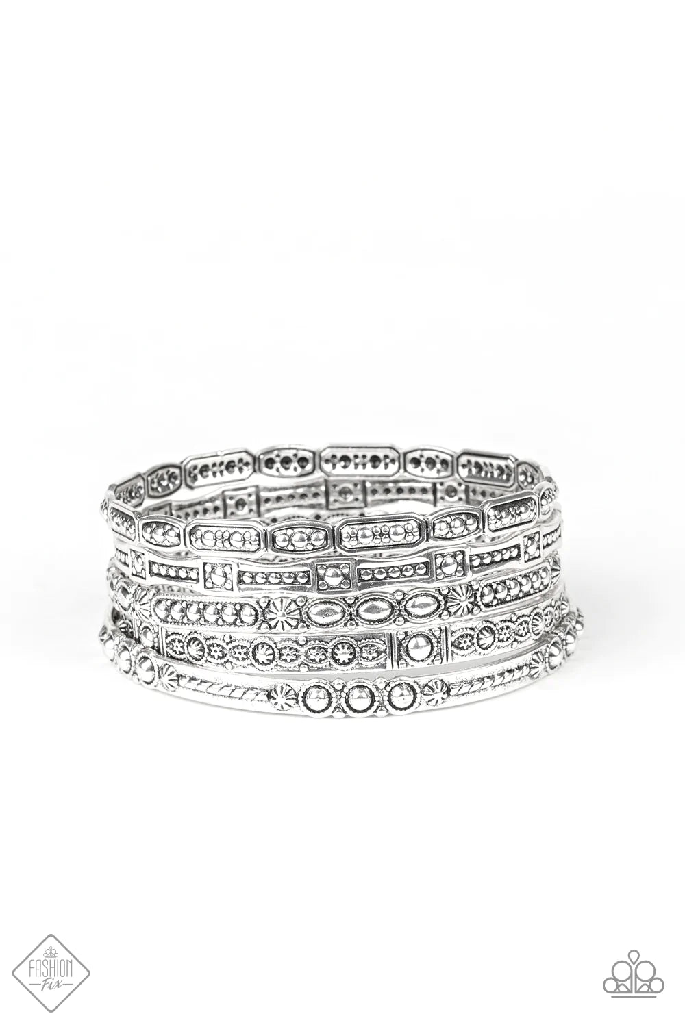 Paparazzi Bracelet ~ Tribal Tycoon  - Silver