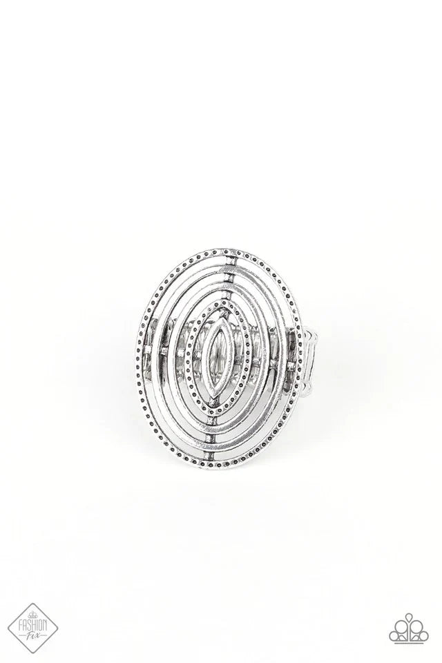 Paparazzi Ring ~ Center Target - Silver