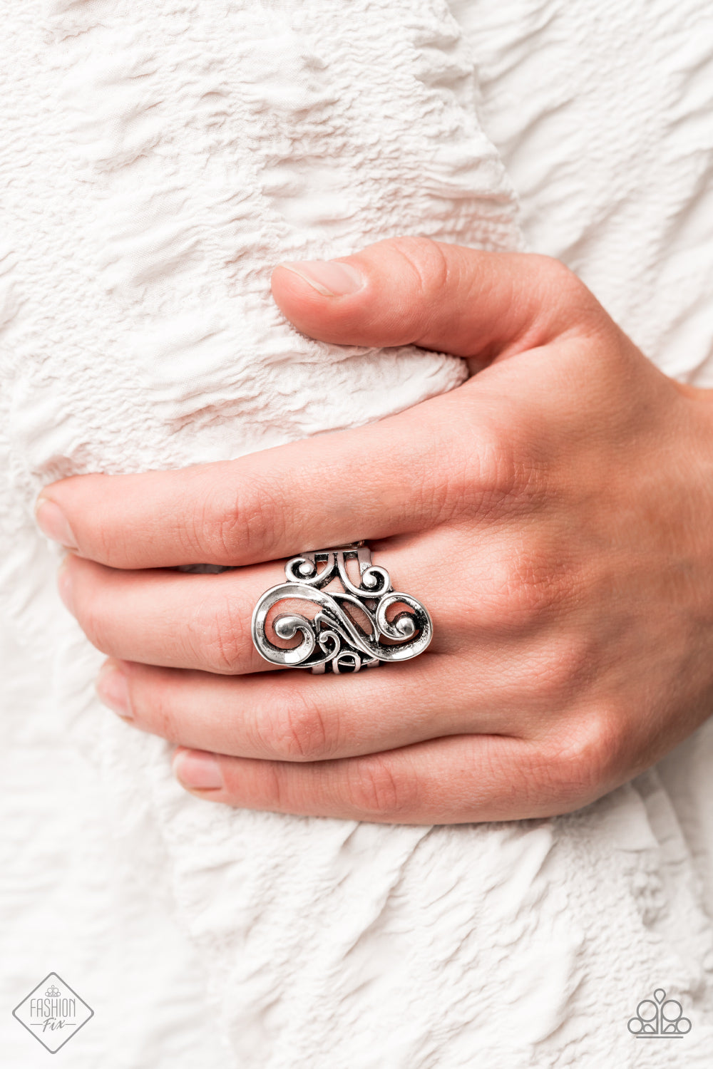 Paparazzi Ring ~ Musical Motif - Silver - Fashion Fix Sept 2020