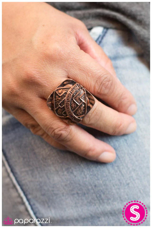 Paparazzi Ring ~ Gone Globetrotting - Copper