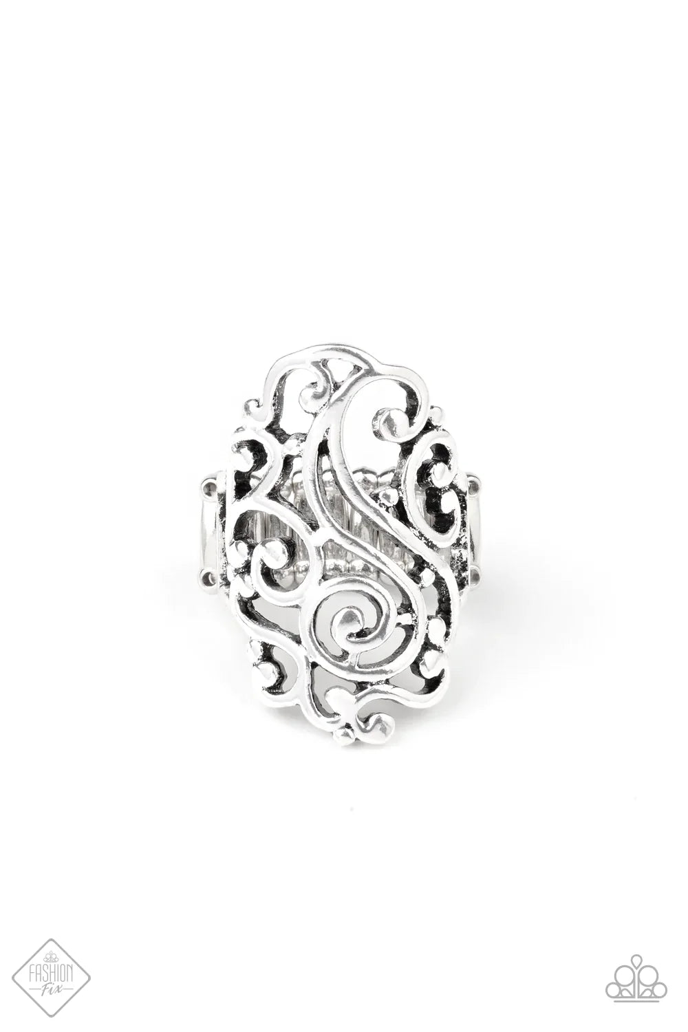 Paparazzi Ring ~ Garden Bliss - Silver