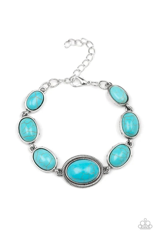 Paparazzi Bracelet ~ Serene Stonework - Blue