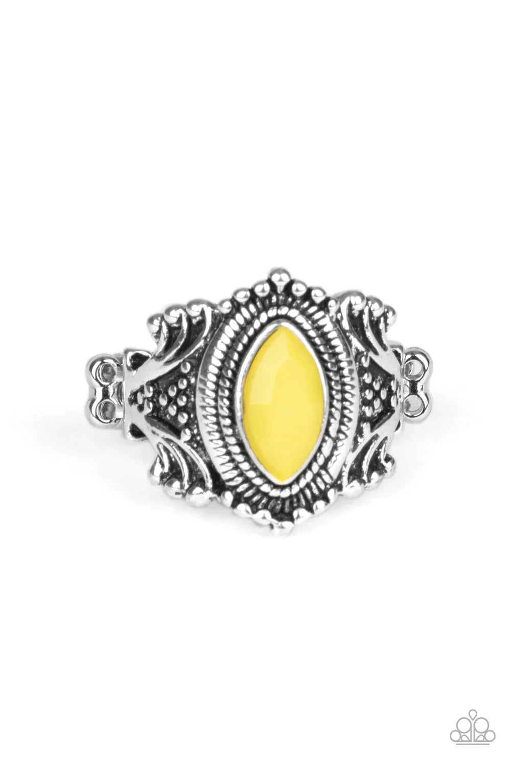 Paparazzi Ring ~ Tangy Texture - Yellow