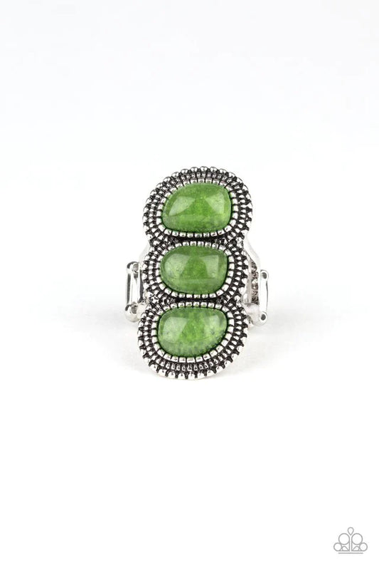 Paparazzi Ring ~ Radiant Rubble - Green