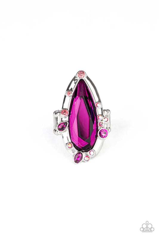 Paparazzi Ring ~ Sparkle Smitten - Pink