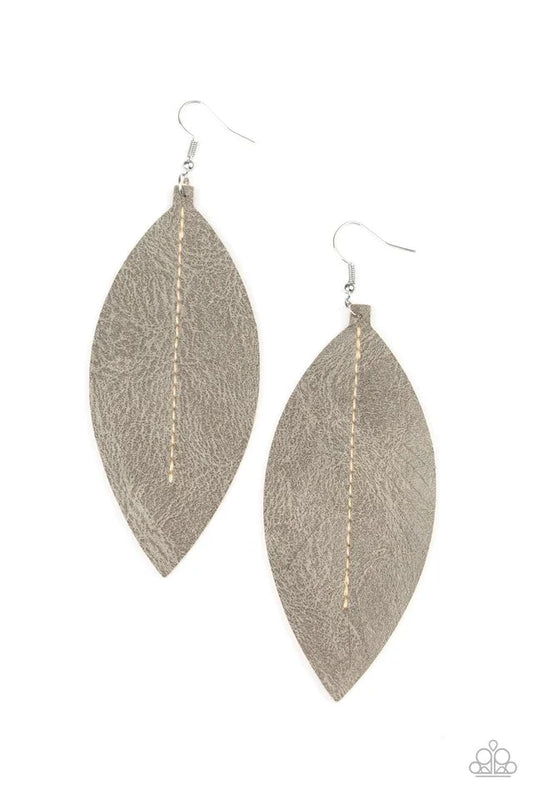 Paparazzi Earring ~ Naturally Beautiful - Silver