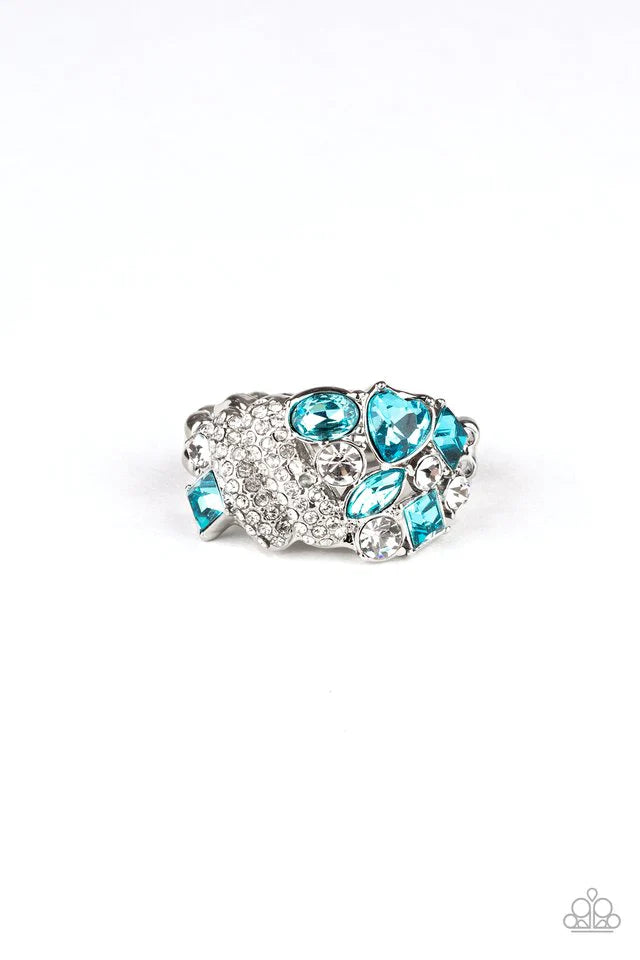 Paparazzi Ring ~ Sparkle Bust - Blue