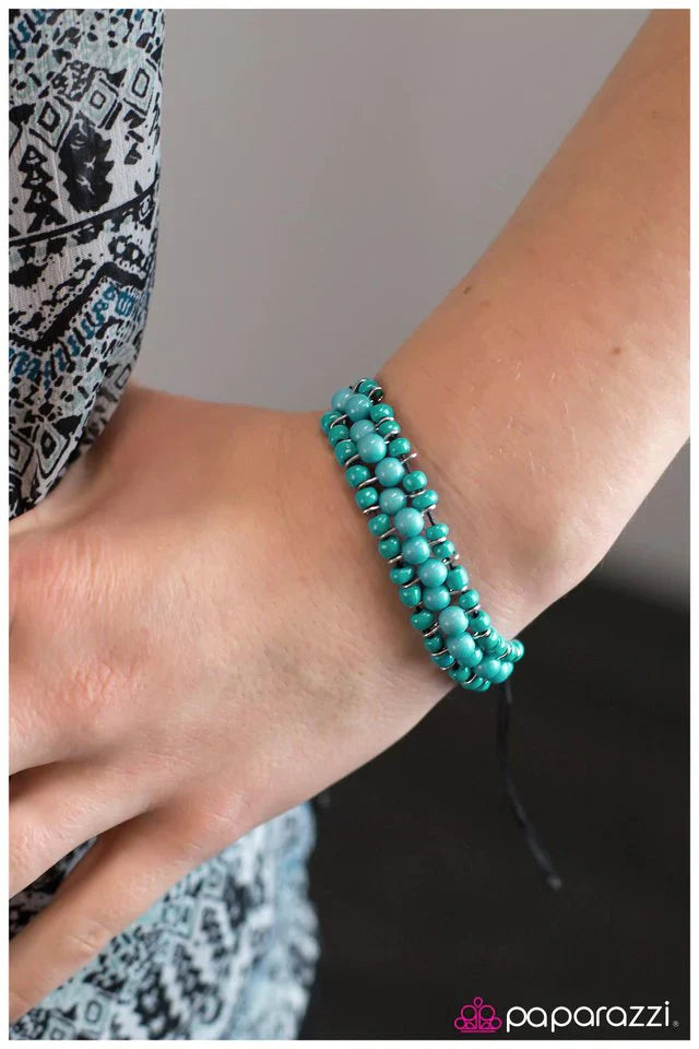 Paparazzi Bracelet ~ Paving the Way - Blue