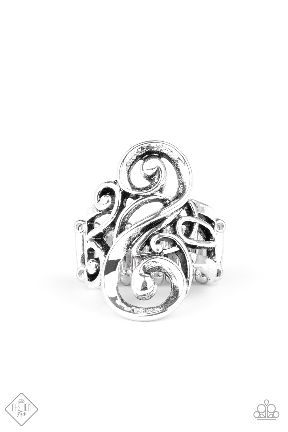 Paparazzi Ring ~ Musical Motif - Silver - Fashion Fix Sept 2020