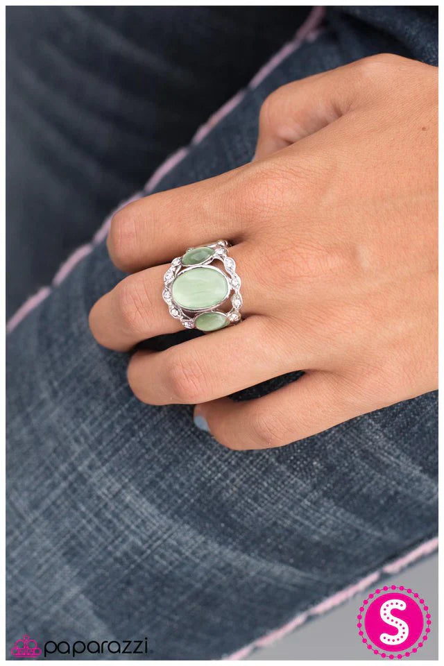 Paparazzi Ring ~ Ice Ice Baby - Green