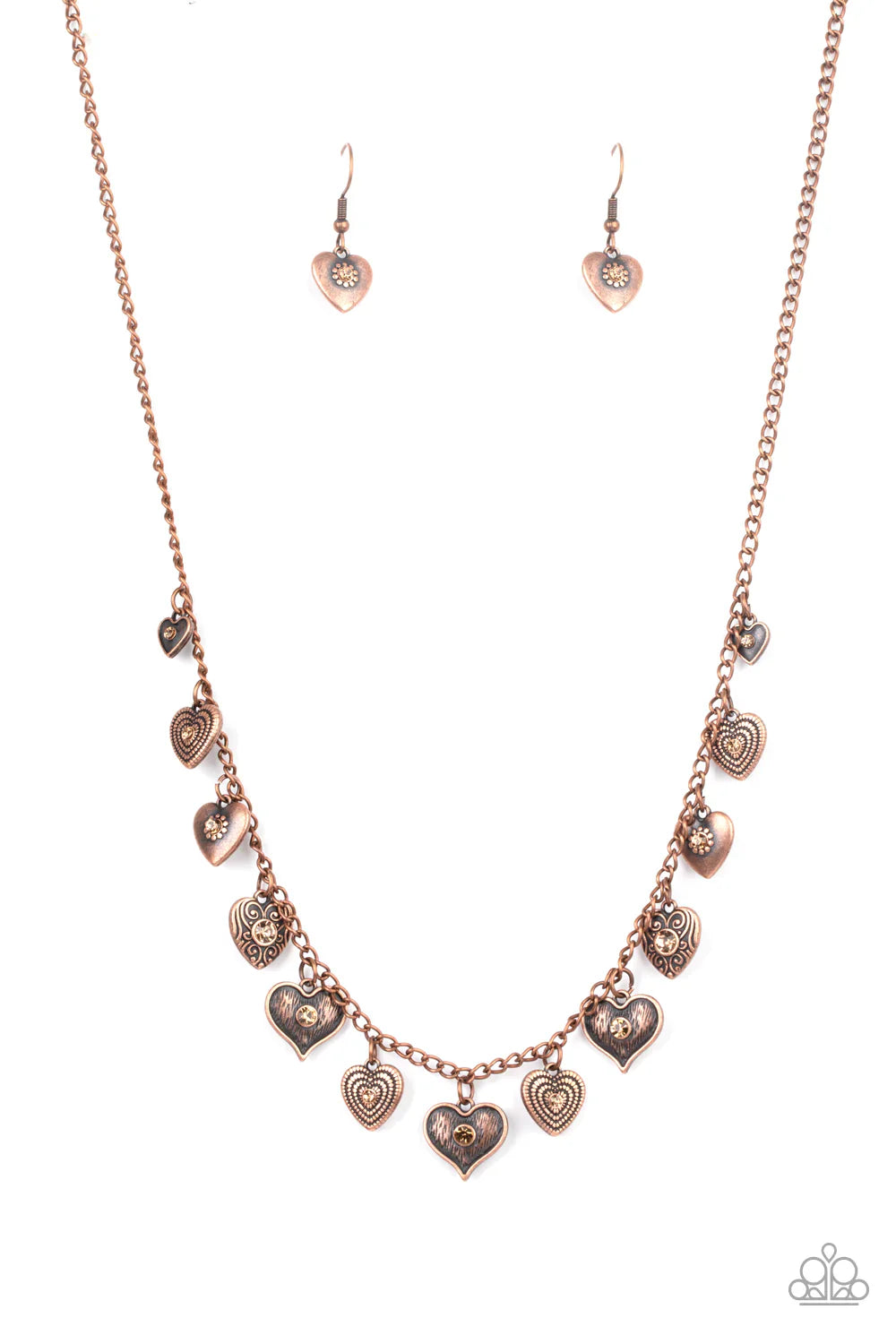 Paparazzi Necklace ~ Lovely Lockets - Copper