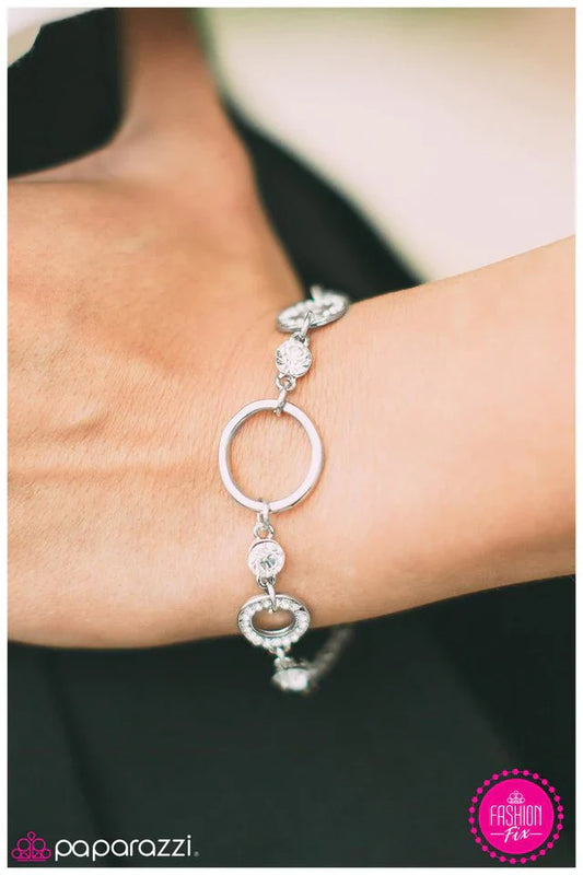 Paparazzi Bracelet ~ You Spin Me Round - Silver