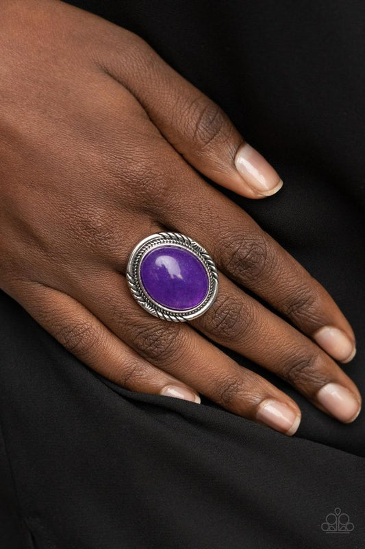 Stone Terrarium - Purple - Paparazzi Ring Image