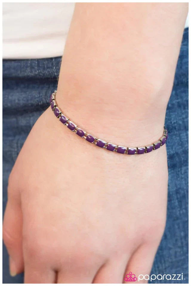 Paparazzi Bracelet ~ Sweet Sangria - Purple