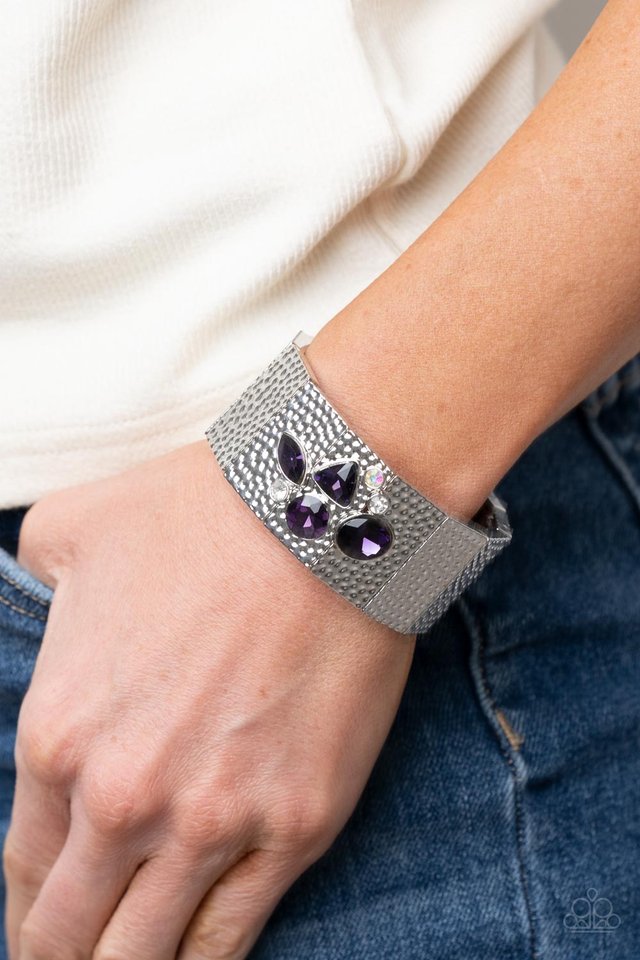 Flickering Fortune - Purple - Paparazzi Bracelet Image